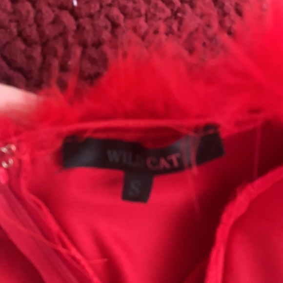 Bodysuit fur top lined red - Picture 2 of 3